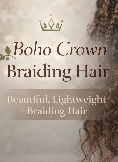 👑 Boho Crown Braiding Hair