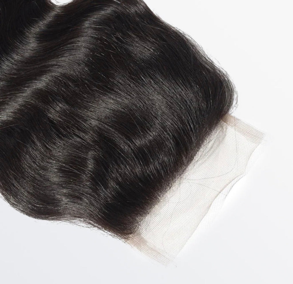 ✨ 4.5x4.5  Free Parted Lace Closure – Straight/ Body wave