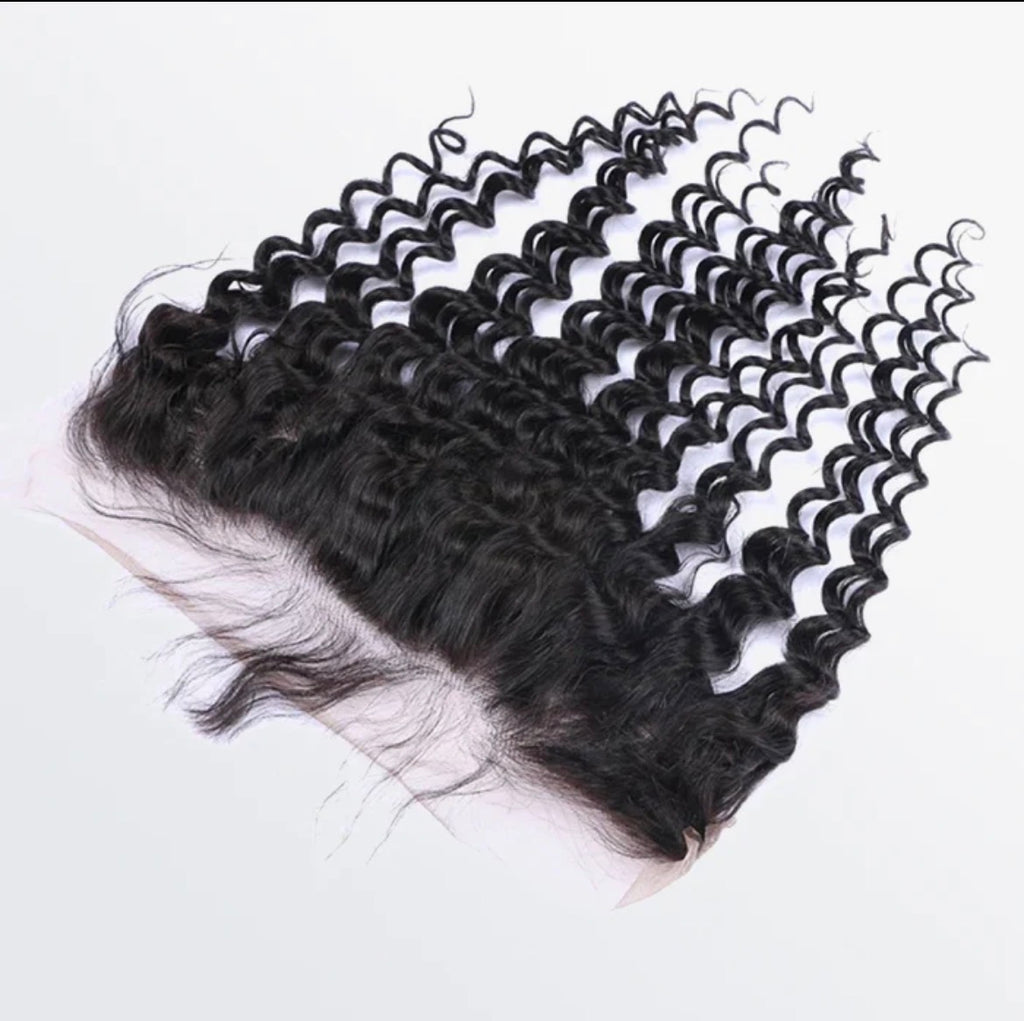 ✨ 13x4 Free Parted Frontal – Deep Curly