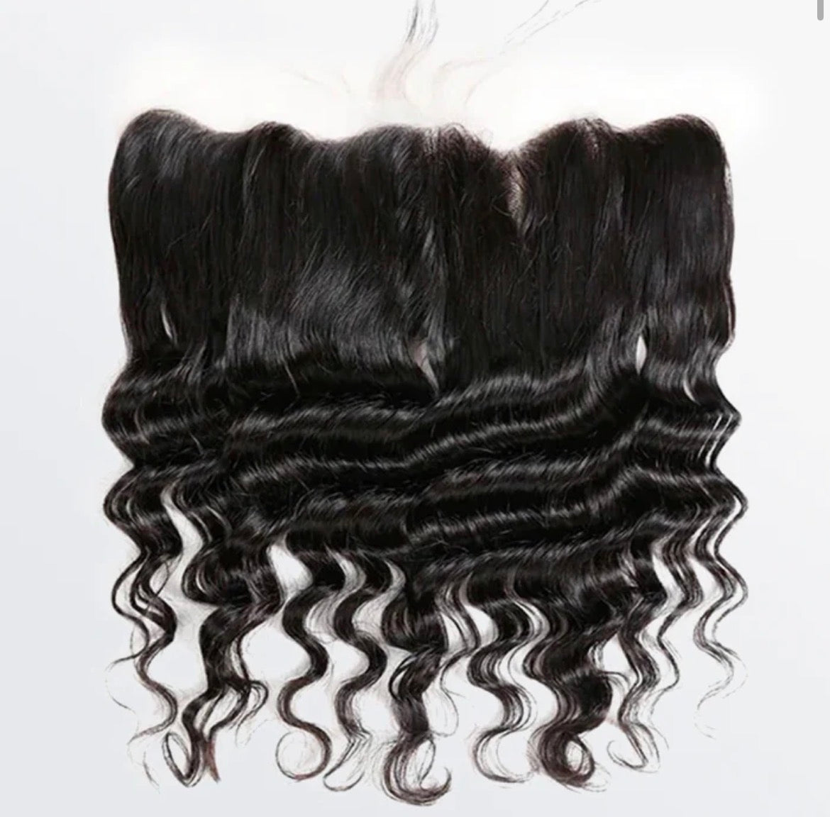✨ 13x4 Free Parted Frontal – Deep Wave