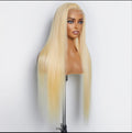 ✨ 200% Density 13x4 Pre-Plucked Lace Frontal Wig Straight #613 | Blessed Hands Hair Co.