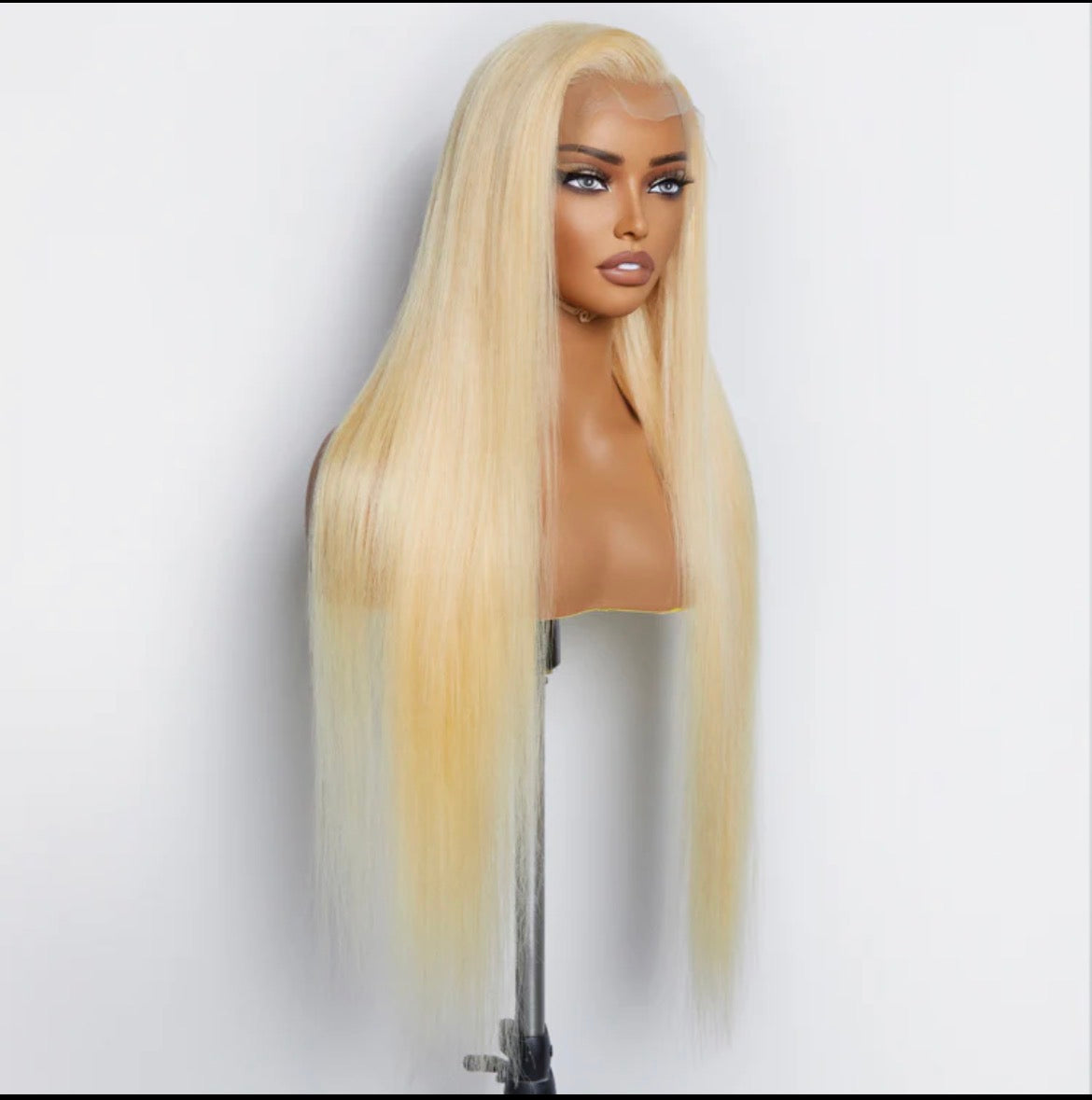 ✨ 200% Density 13x4 Pre-Plucked Lace Frontal Wig Straight #613 | Blessed Hands Hair Co.