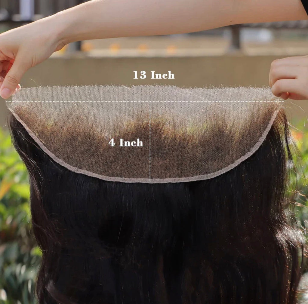 👑13x4 HD Free Part Frontal Body Wave