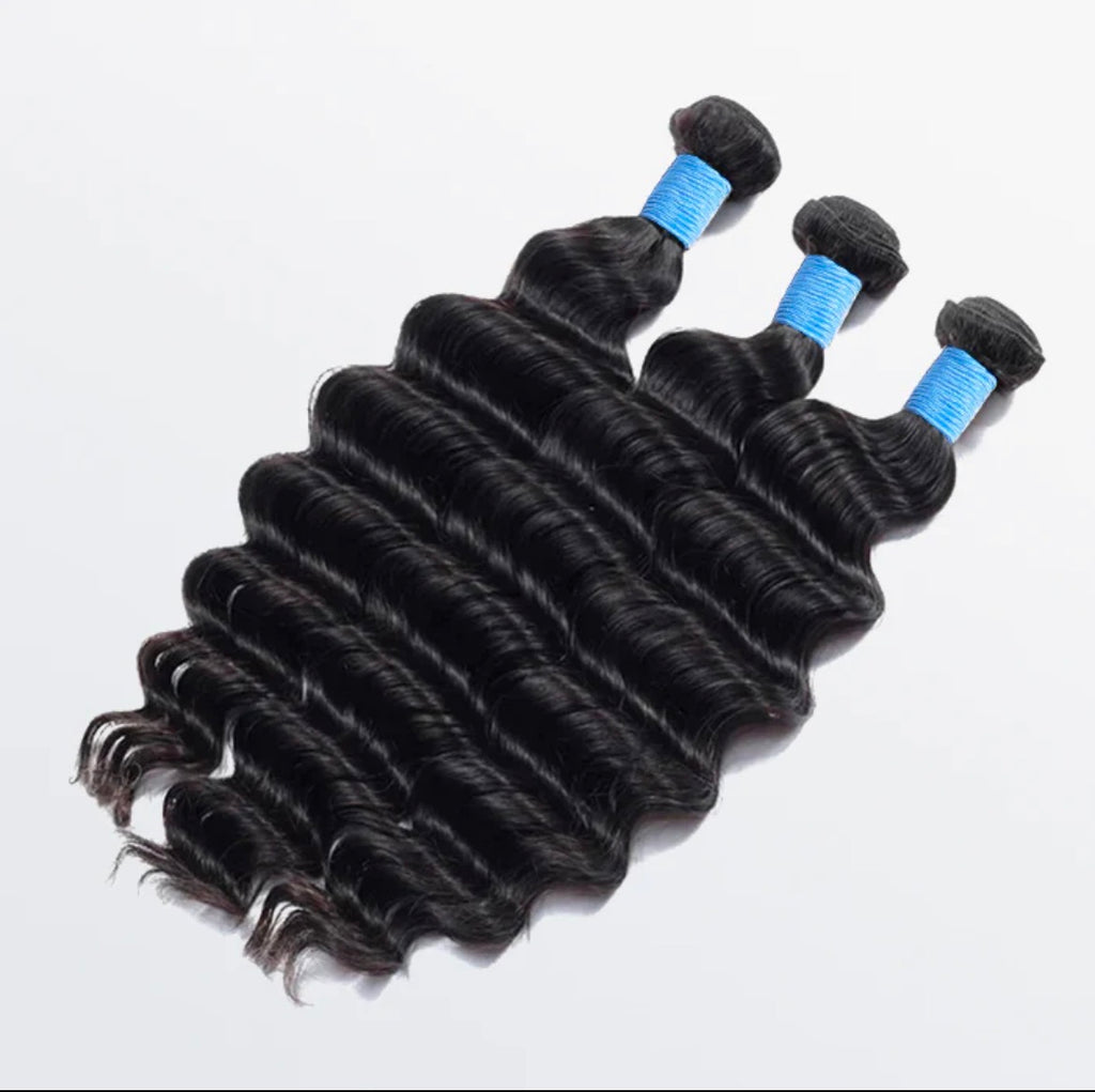 👑 Loose Deep Brazilian 100% Virgin Hair Bundles (14”–26”)