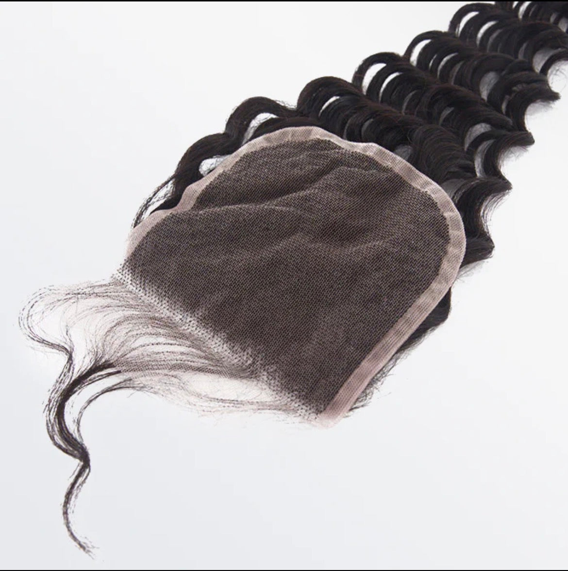 ✨ 4x4 Free Parted Lace Closure – Deep Wave