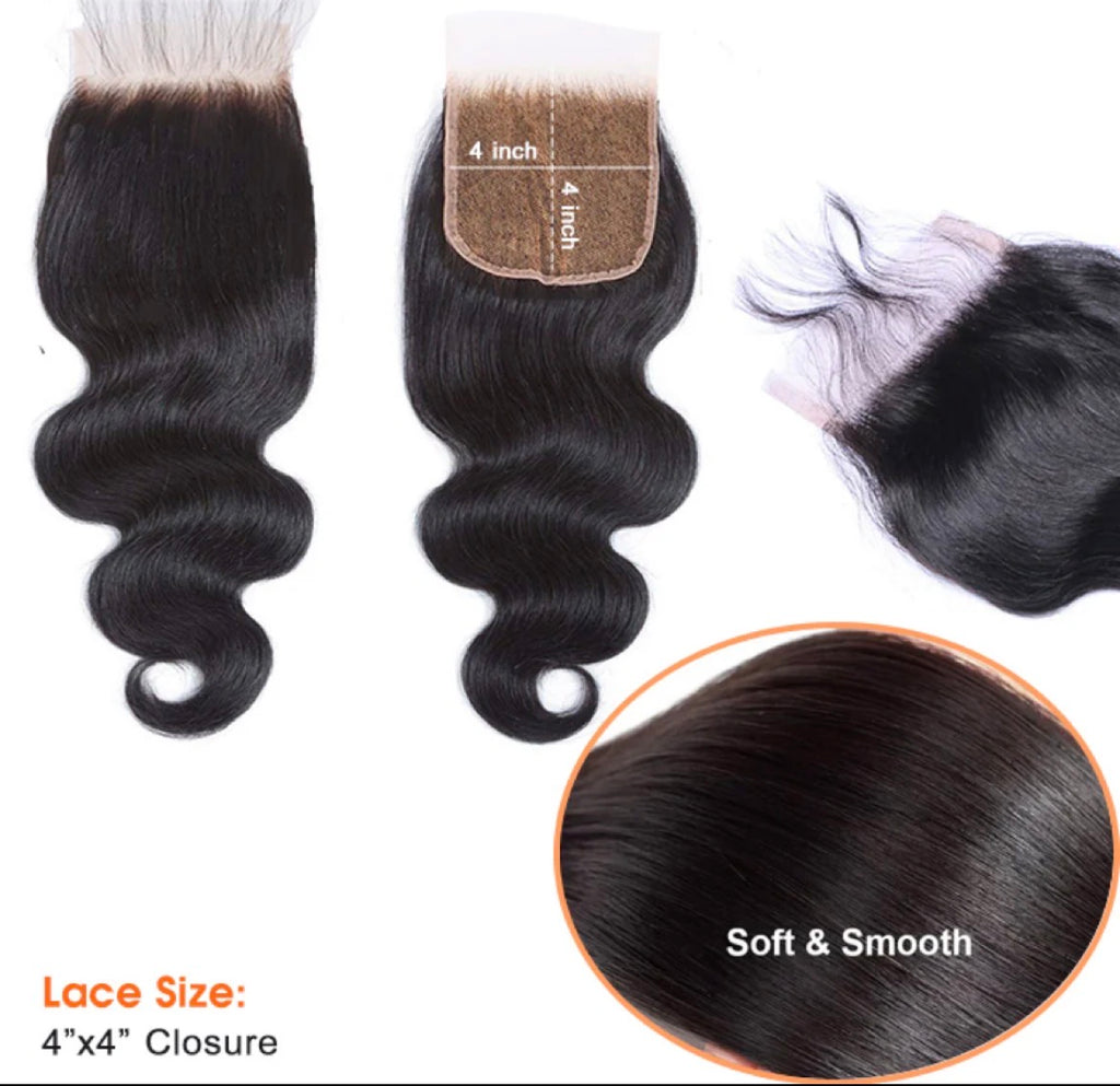 ✨ 4x4 Free Parted Lace Closure – Loose Wave