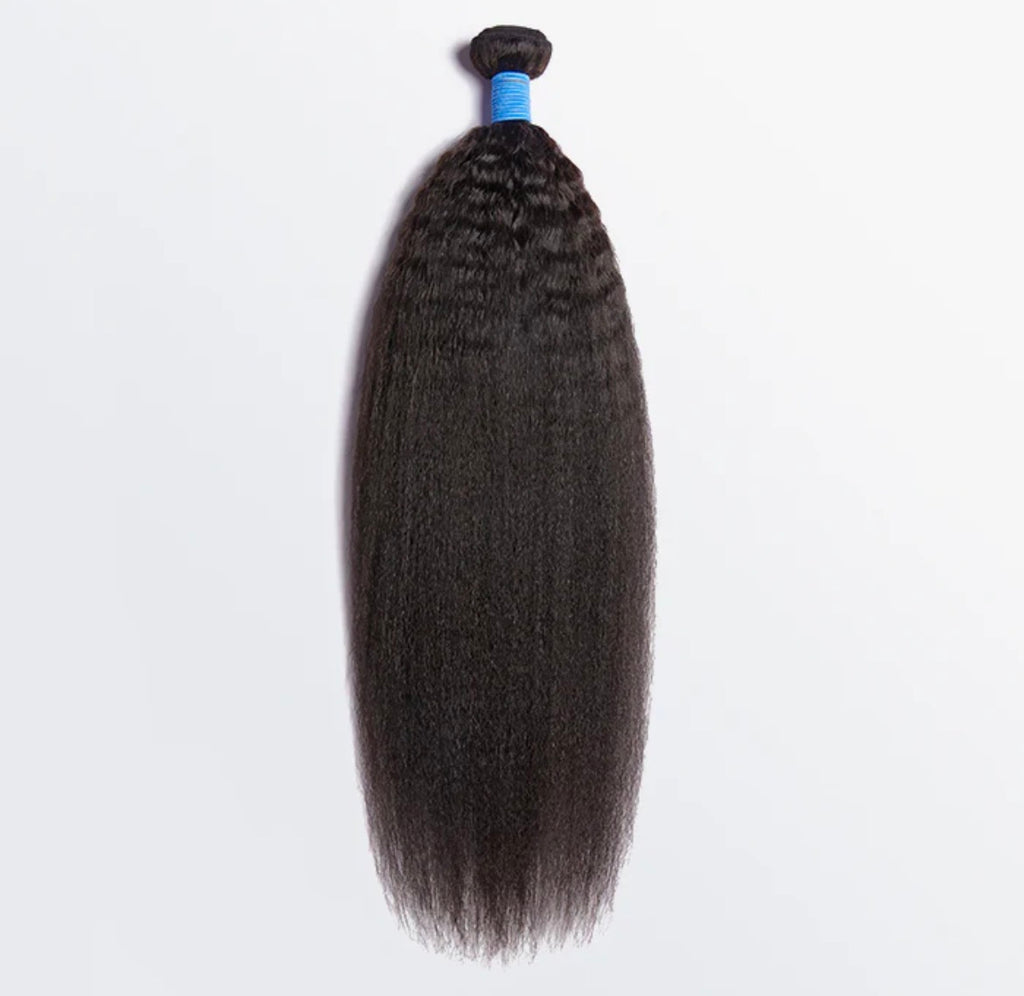 👑 Kinky Straight Brazilian 100% Virgin Hair Bundles (10”–26”)