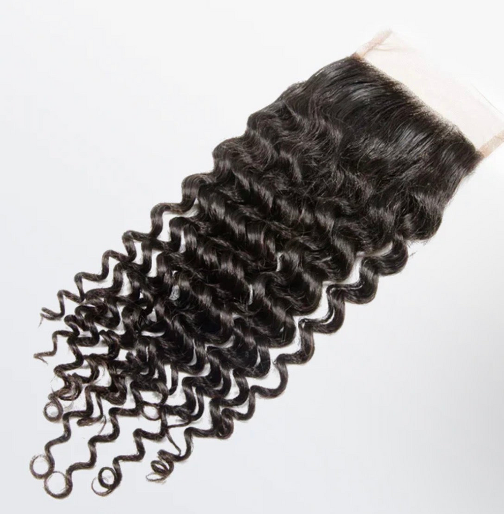 ✨ 4x4 Free Parted Lace Closure – Deep Curly