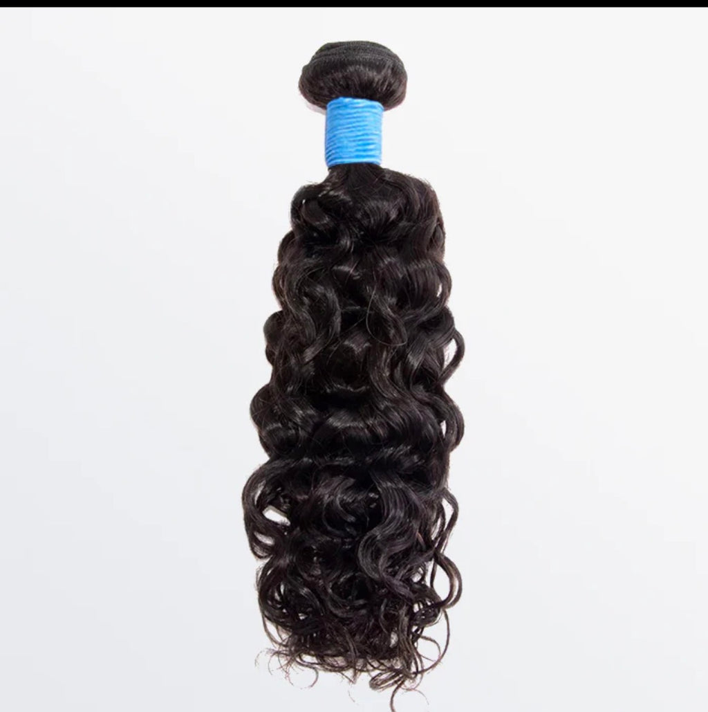 👑 Water Wave Brazilian 100% Virgin Hair Bundles (14”–30”)