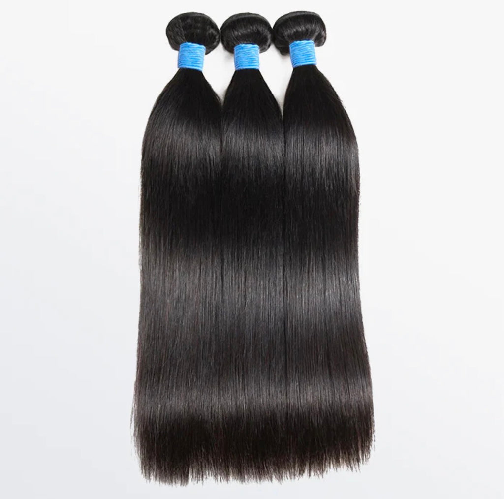 👑 Straight  100% Virgin Hair Bundles (10”–36”)