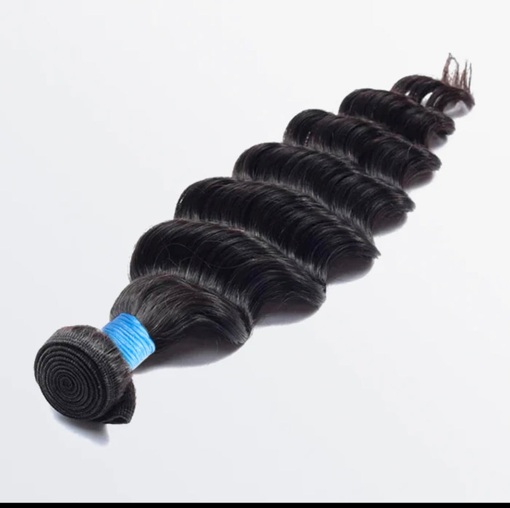 👑 Loose Deep Brazilian 100% Virgin Hair Bundles (14”–26”)