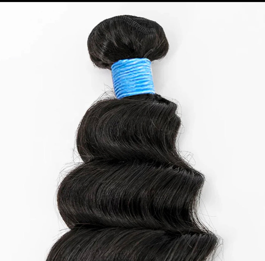 👑 Ocean Wave Brazilian 100% Virgin Hair Bundles (14”–26”)